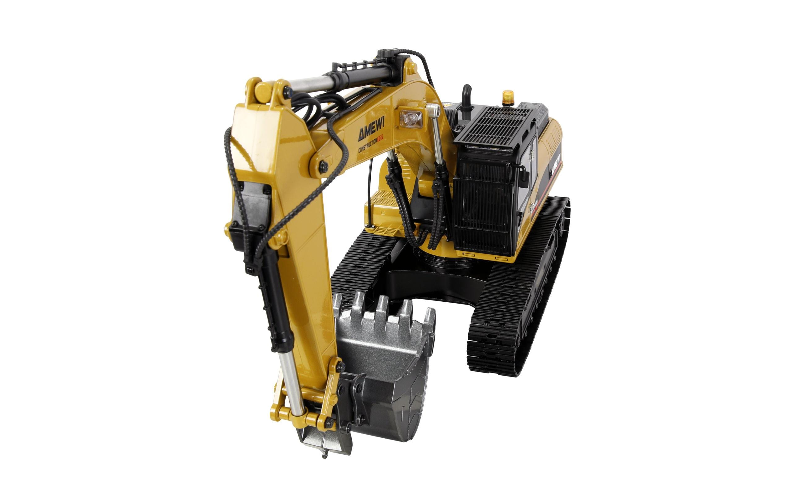 Amewi Kettenbagger G705E Vollmetall 1:14 Gelb