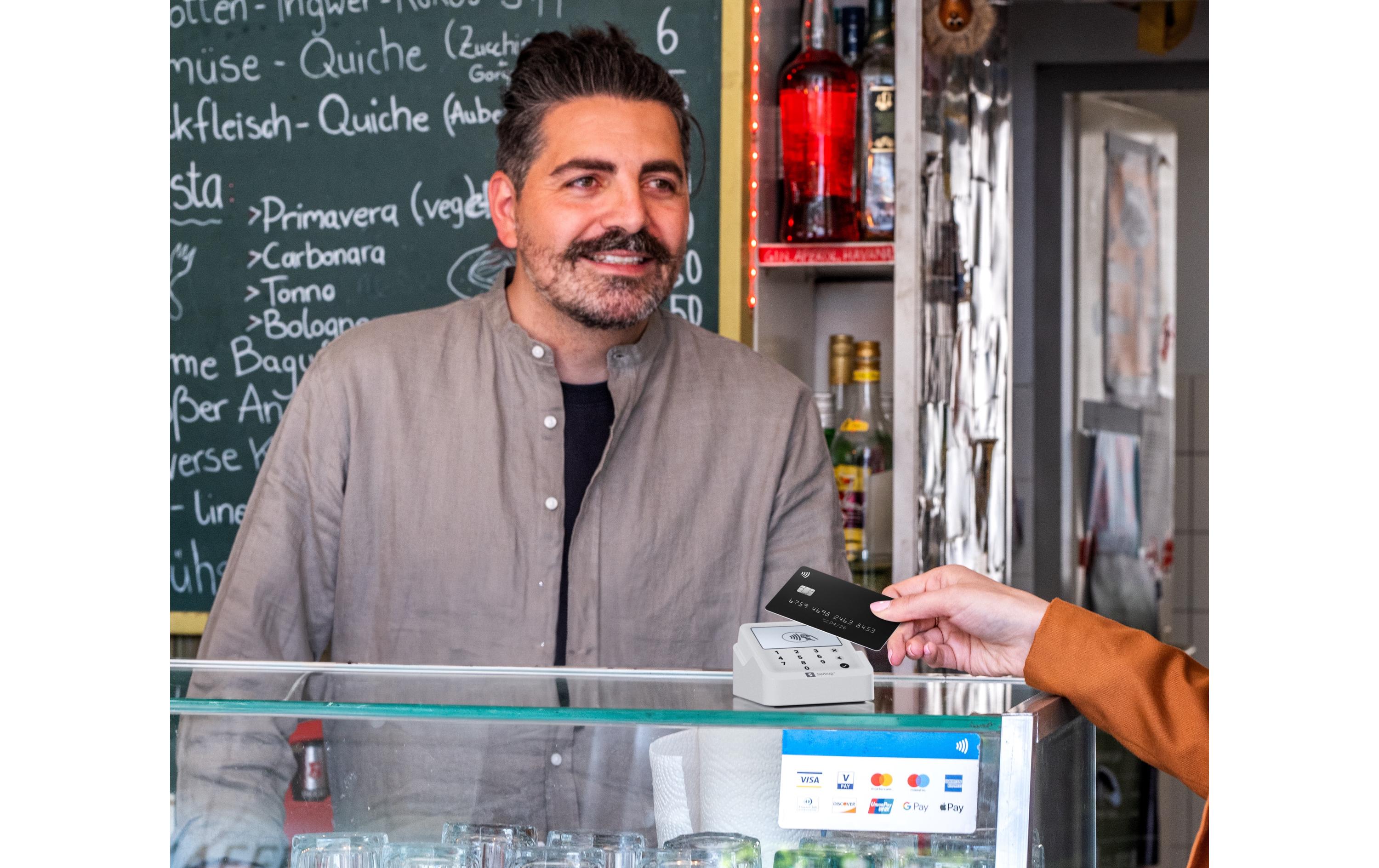 SumUp Chipkartenleser SoloLite+ Ladestation Weiss