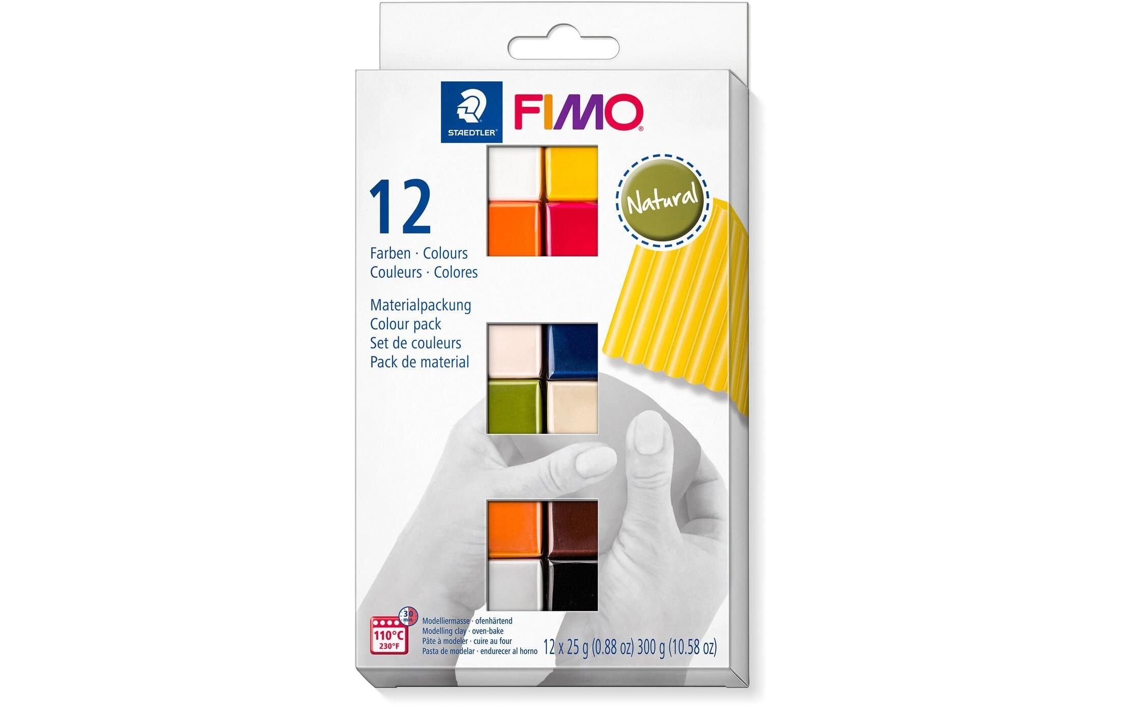 Fimo Modelliermasse Soft Set Natural Colours Mehrfarbig