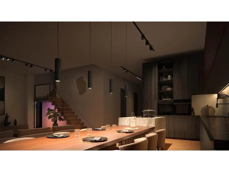 Philips Hue Perifo Basis-Set 3er Pendelleuchte Schwarz Philips Hue Perifo Basis-Set 3er Pendelleuchte Schwarz
