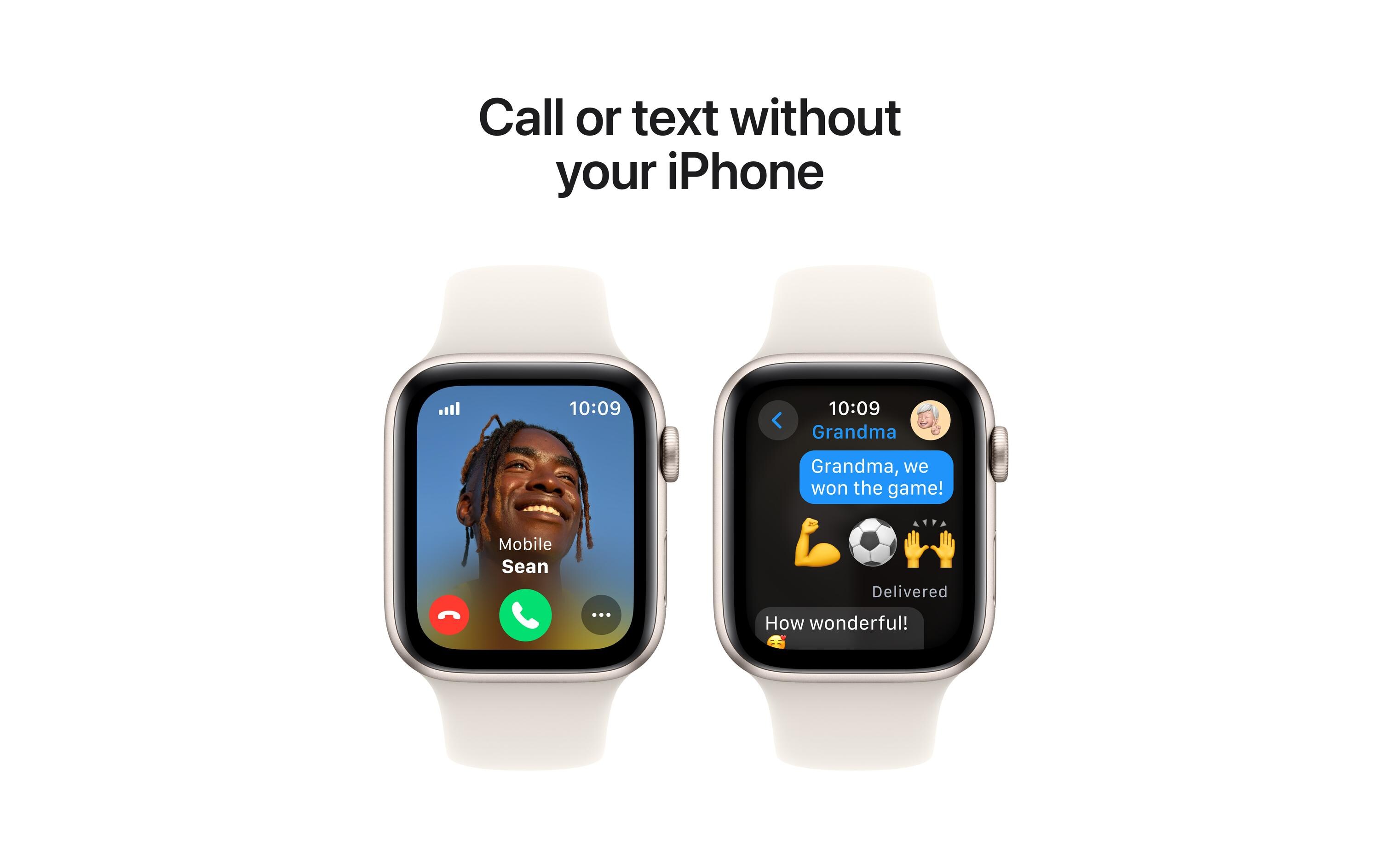 Apple Watch SE 2024 44 mm LTE Starlight Sport Band M/L