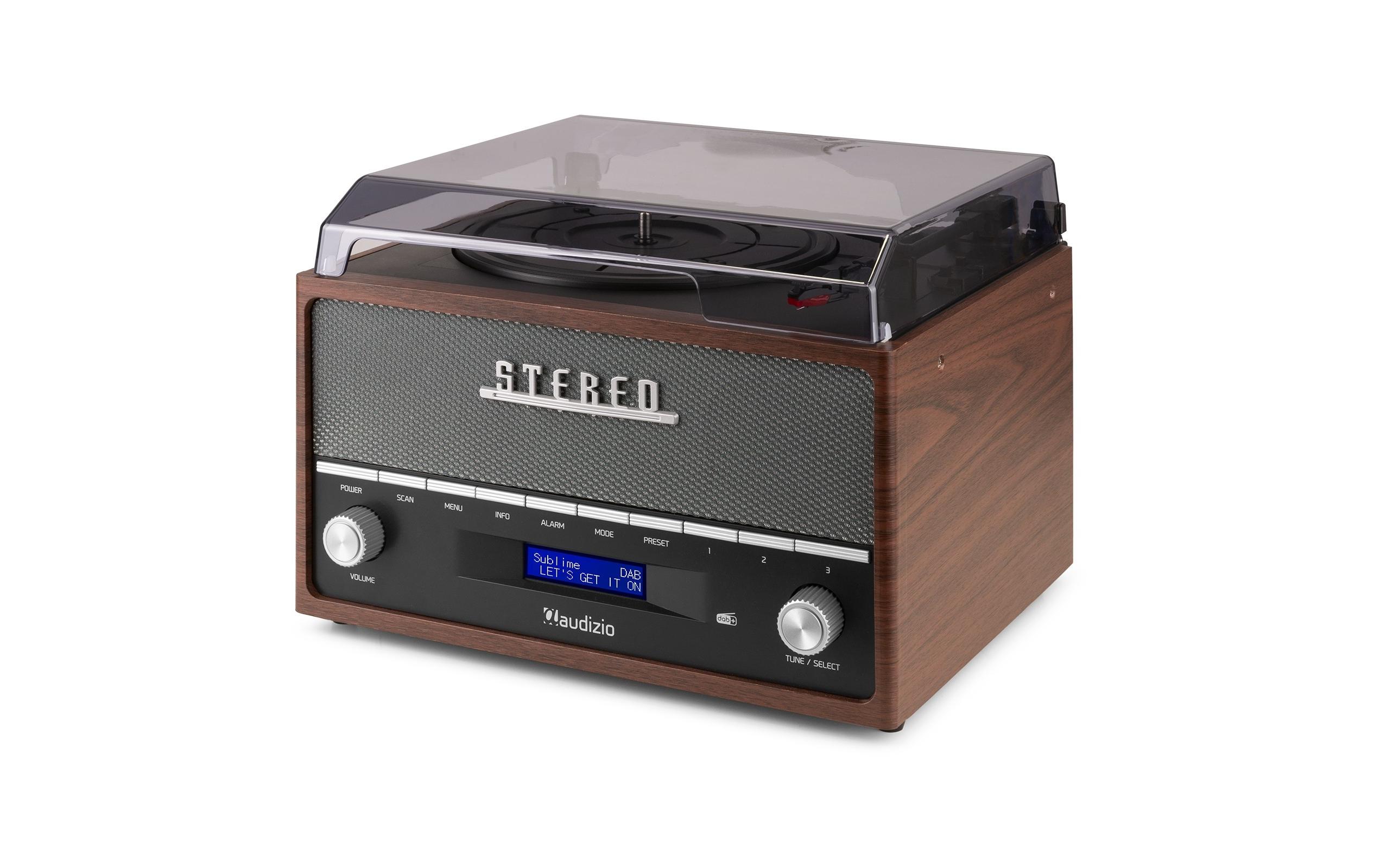 Audizio Plattenspieler mit Bluetooth Frisco Braun/Grau Audizio Plattenspieler mit Bluetooth Frisco Braun/Grau