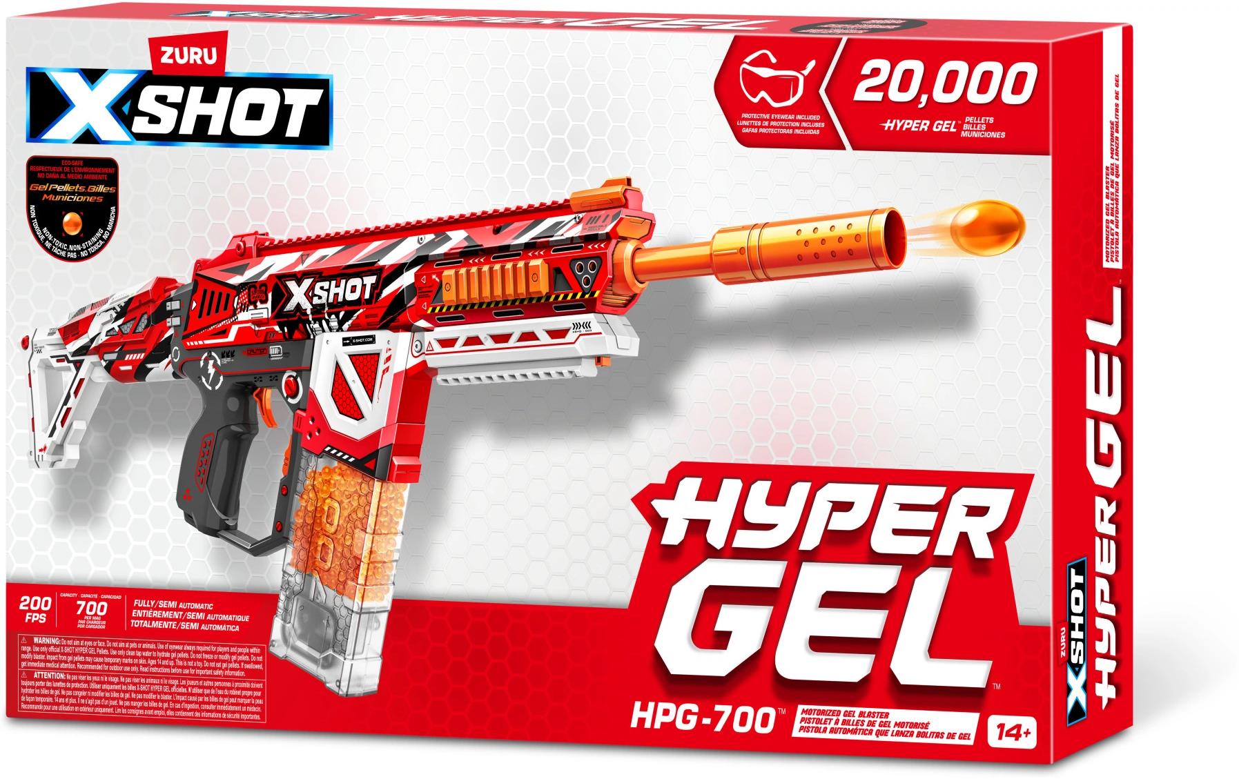 X-Shot Hyper Gel HPG-700 Blaster mit Gel-Kugeln – EN71 Series 1
