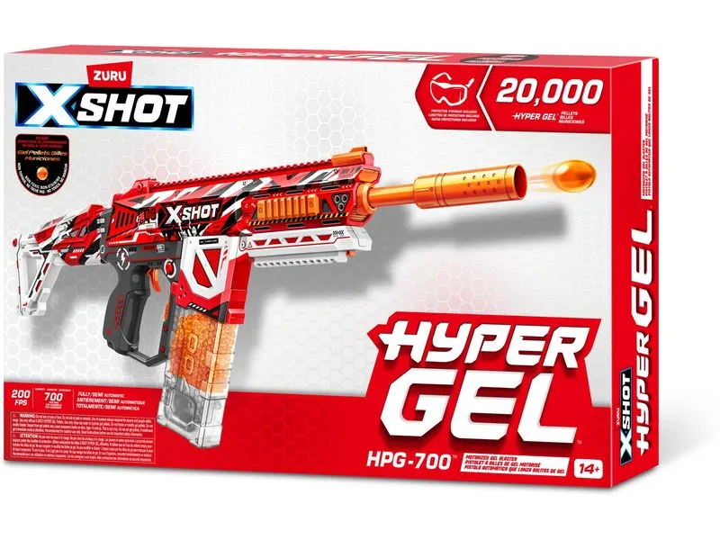 X-Shot Hyper Gel HPG-700 Blaster mit Gel-Kugeln – EN71 Series 1 X-Shot Hyper Gel HPG-700 Blaster mit Gel-Kugeln – EN71 Series 1