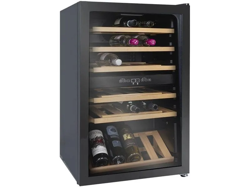 Kibernetik Weinkühlschrank WKH39D Rechts, Schwarz Kibernetik Weinkühlschrank WKH39D Rechts, Schwarz