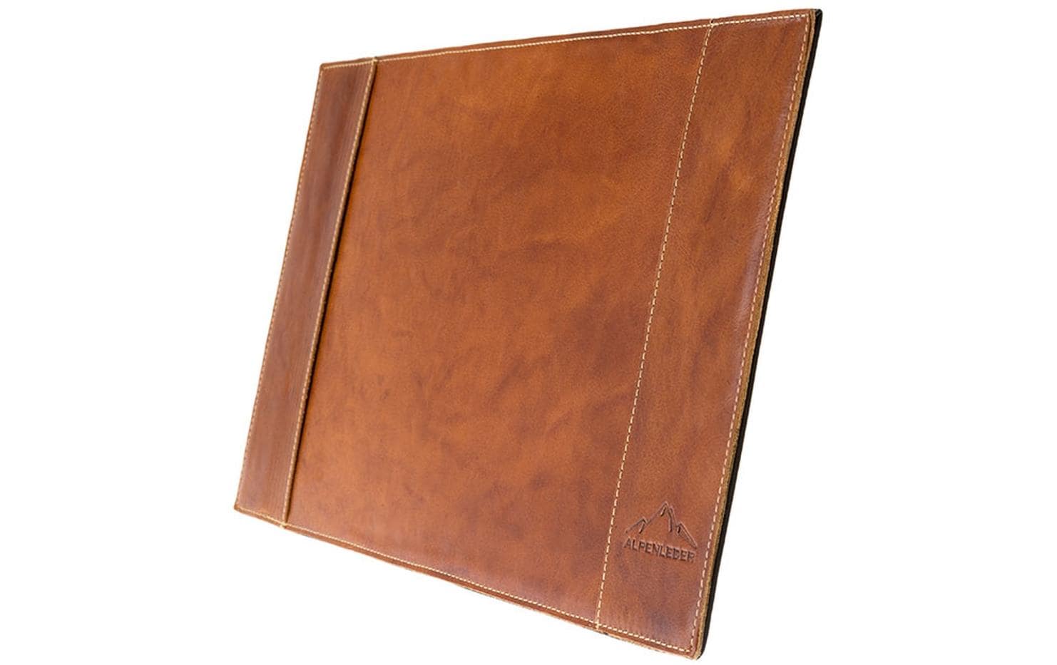 Alpenleder Schreibunterlage Tirol 68 x 45 cm, Cognac