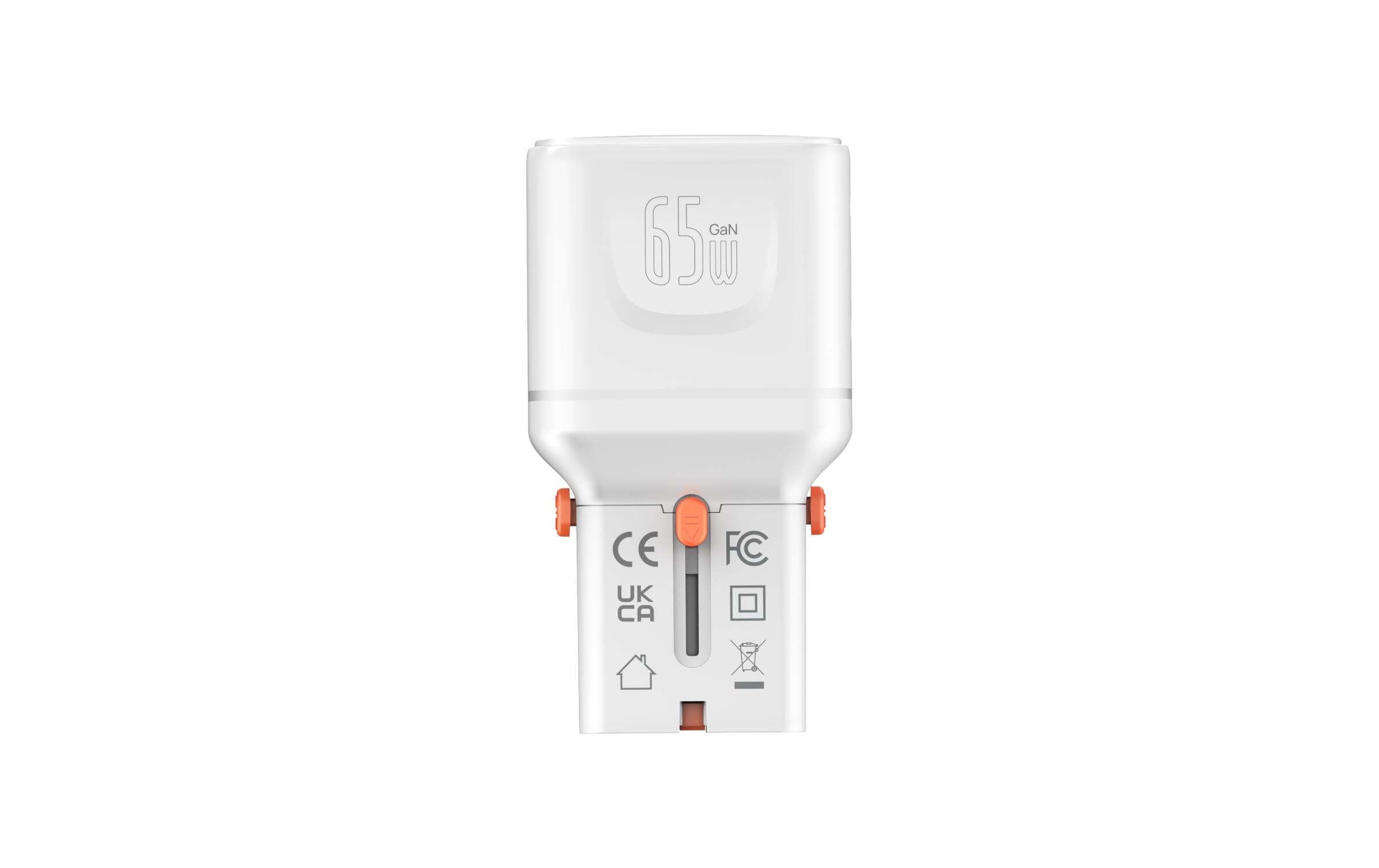 4smarts Weltreiseadapter Nomad Pocket 65W GaN, 2C, Weiss