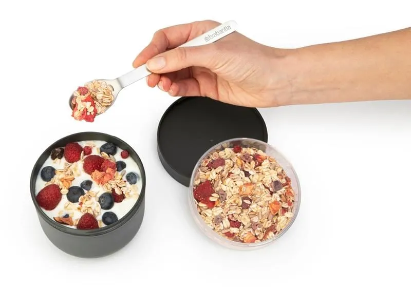 Brabantia Yoghurtbehälter Make & Take 500 ml, Dunkelgrau Brabantia Yoghurtbehälter Make & Take 500 ml, Dunkelgrau