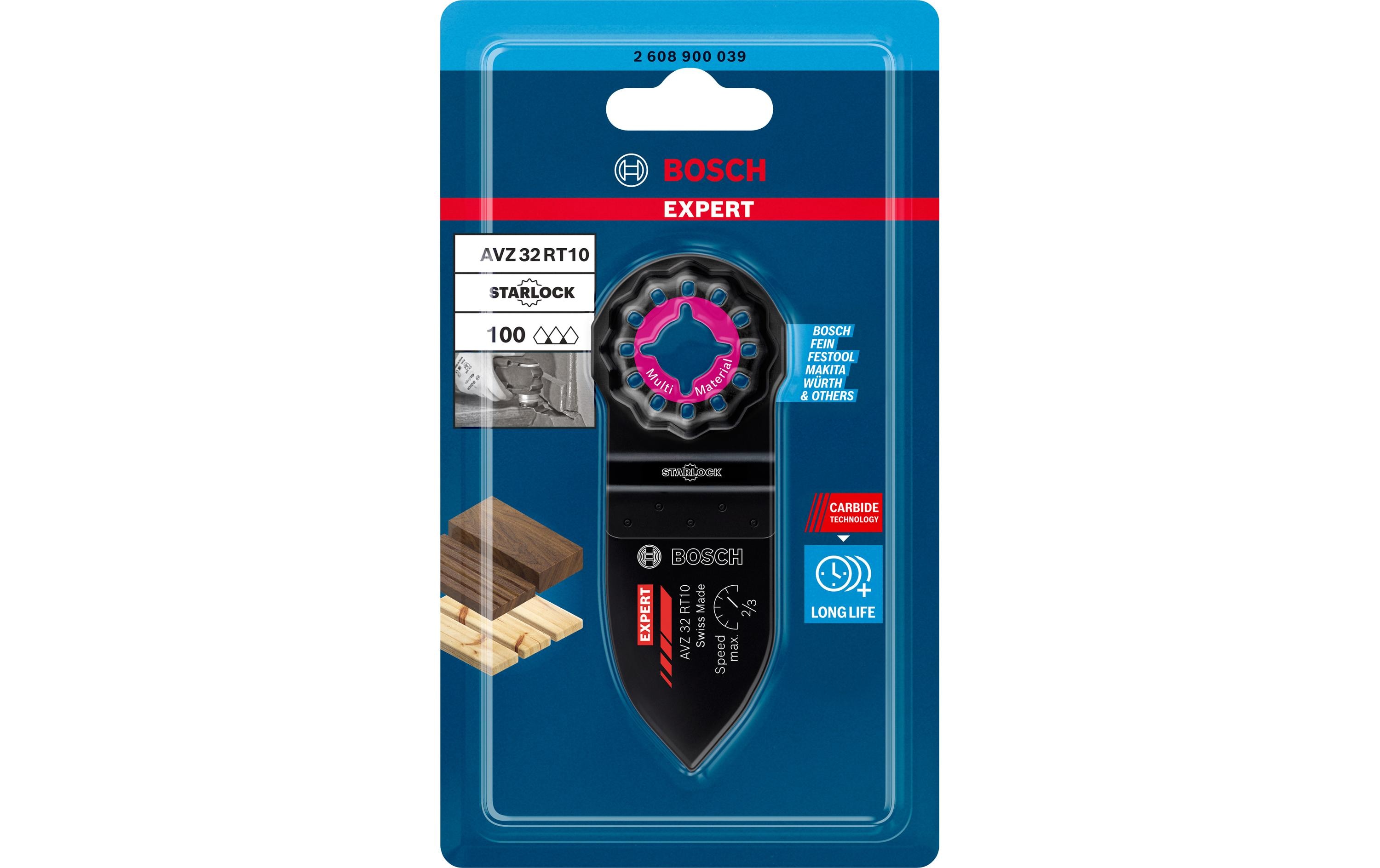 Bosch Professional Schleiffinger EXPERT Fine AVZ 32 RT10, 32 x 50 mm