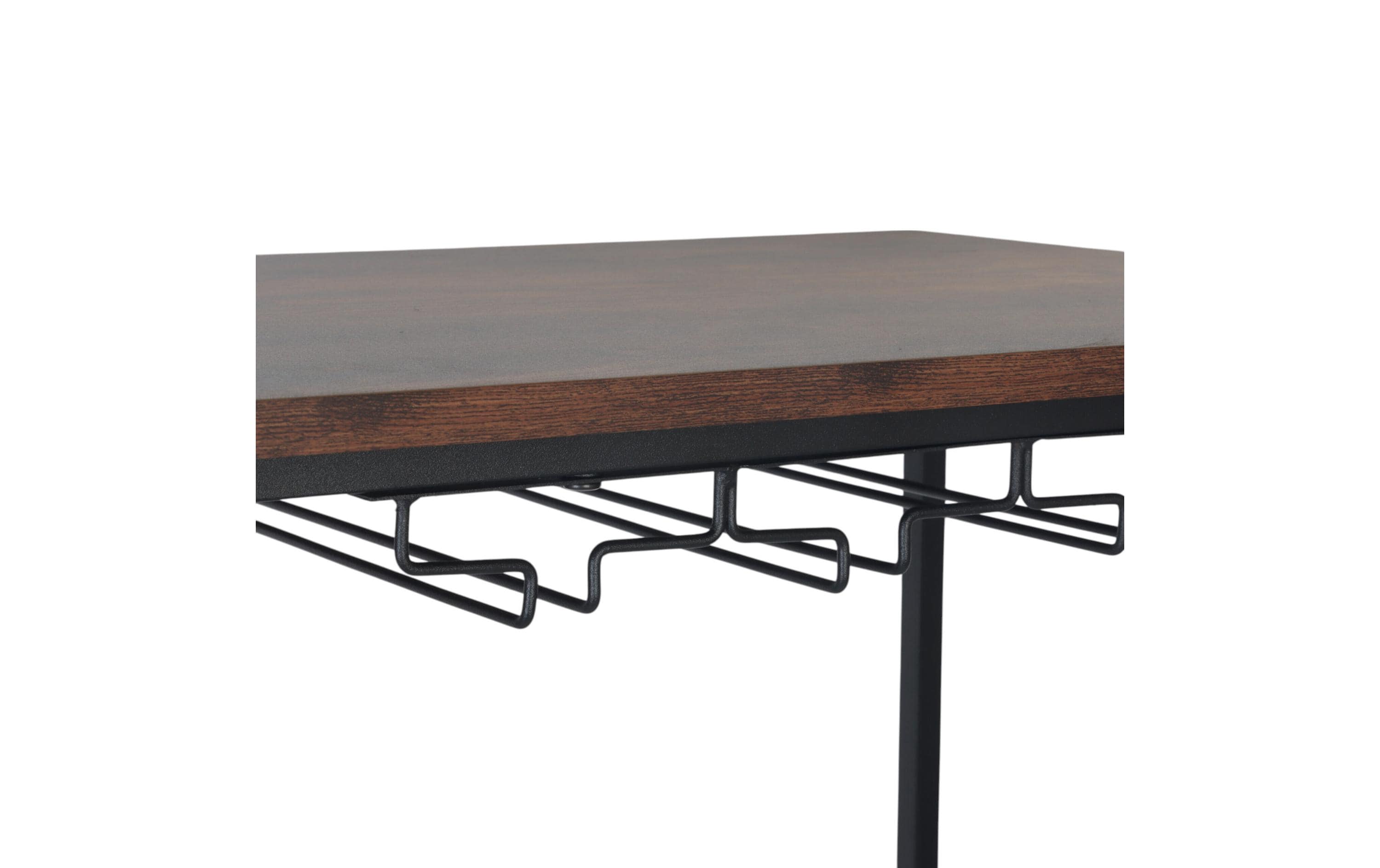 relaxdays Servierwagen 82 x 60 x 45 cm Dunkelbraun/Schwarz