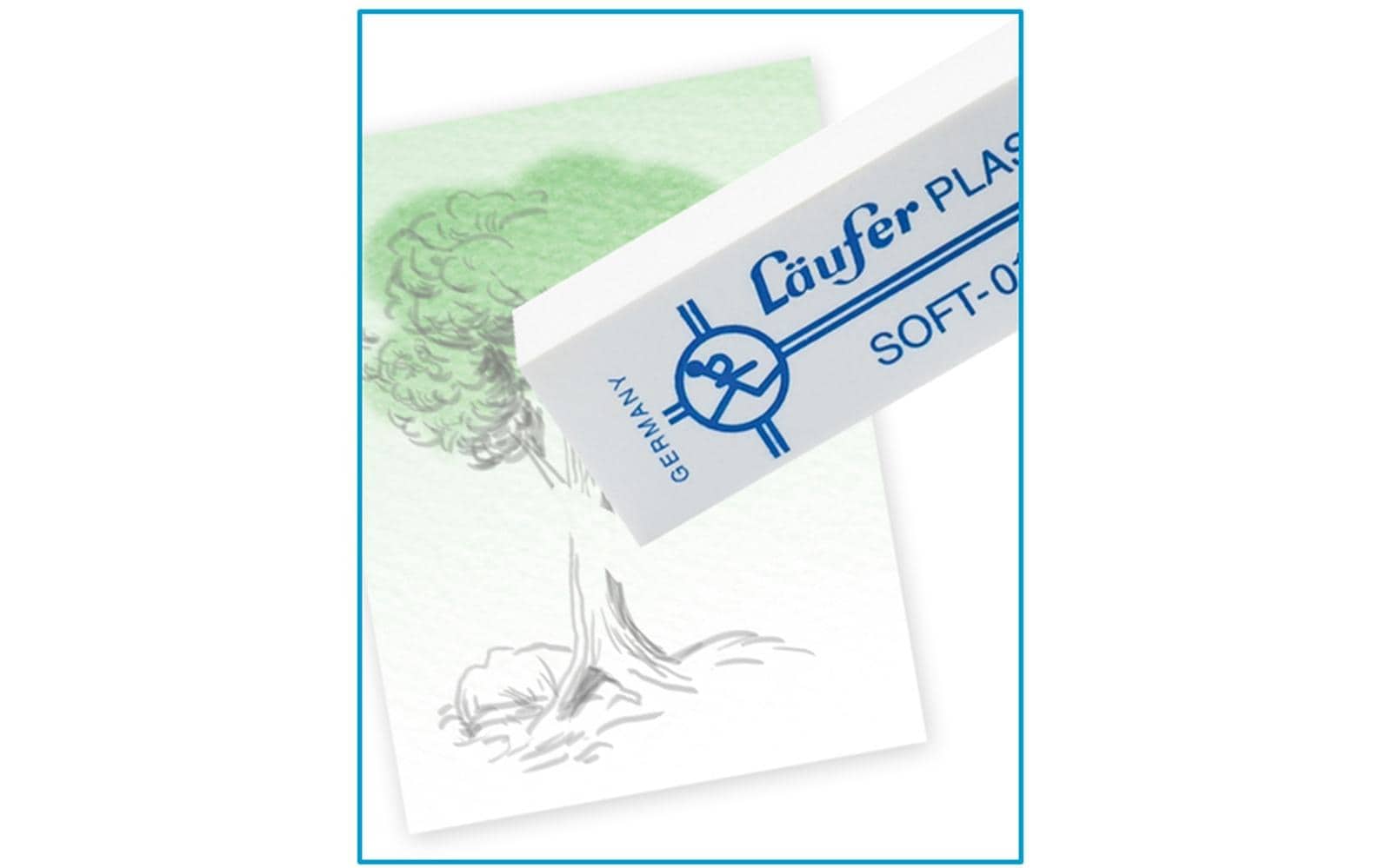 Läufer Radiergummi Soft 0121 Weiss