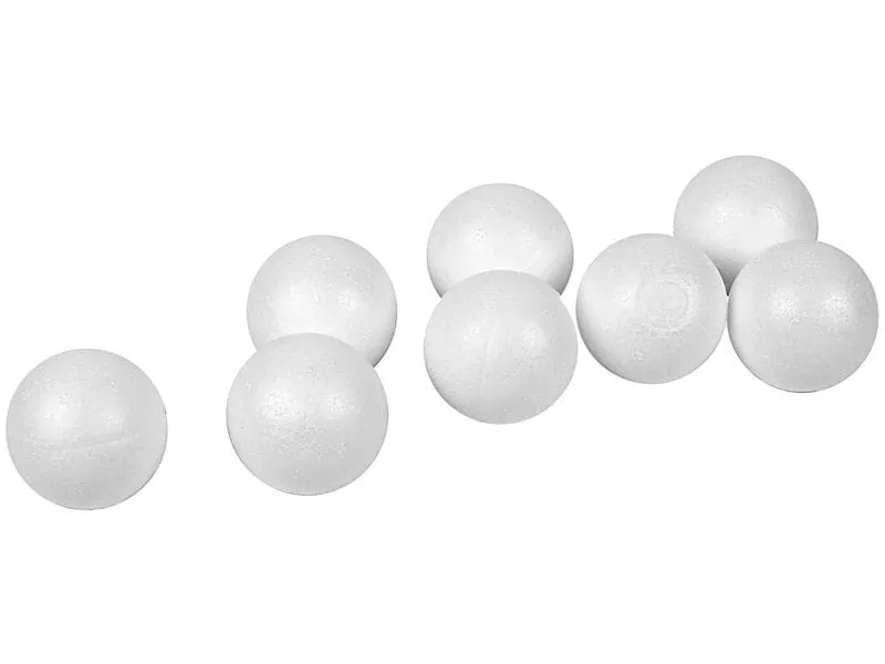 Creativ Company Styropor-Kugeln 4 cm, Weiss, 100 Stück