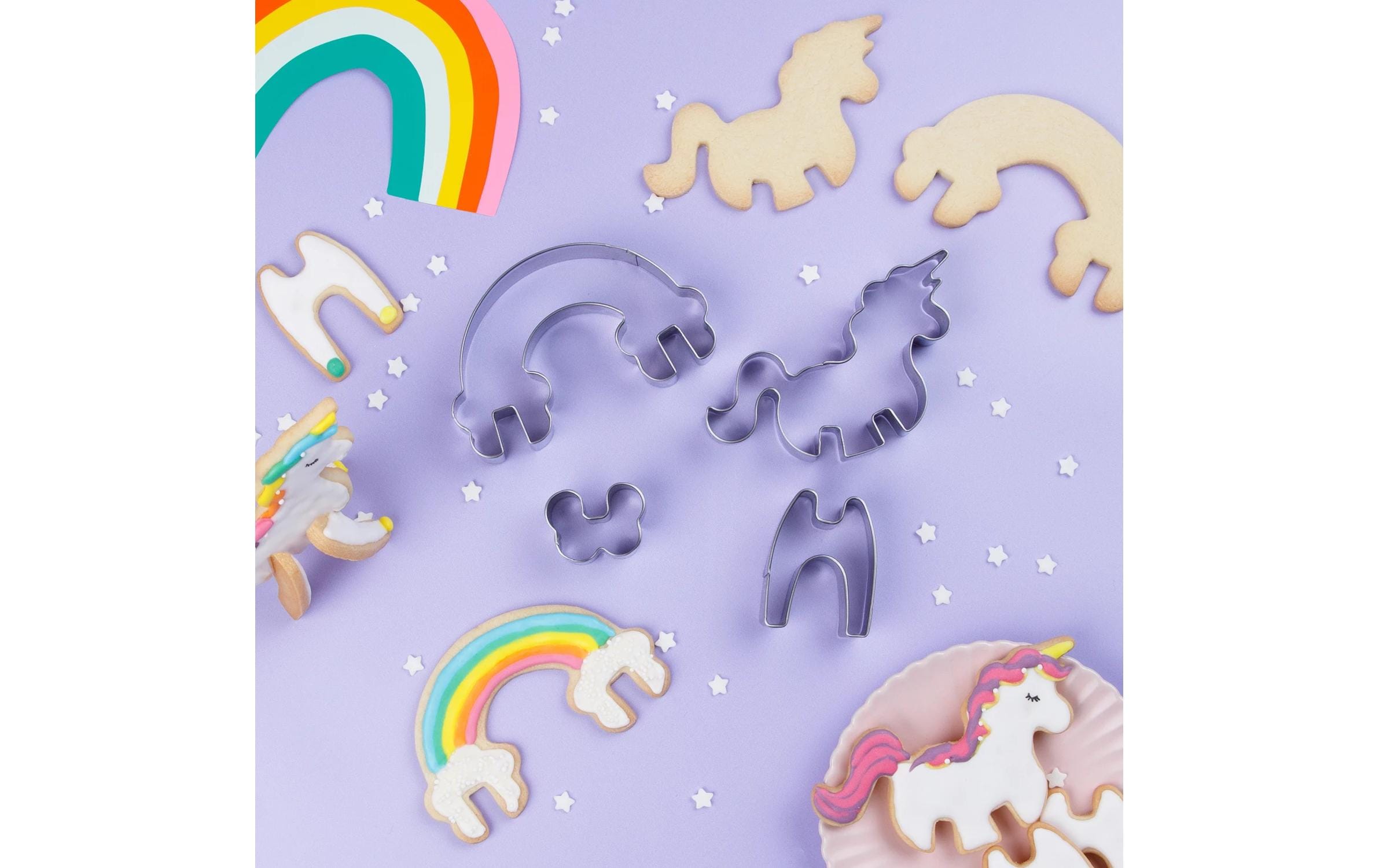 Chefclub Keksausstecher Einhorn/Regenbogen