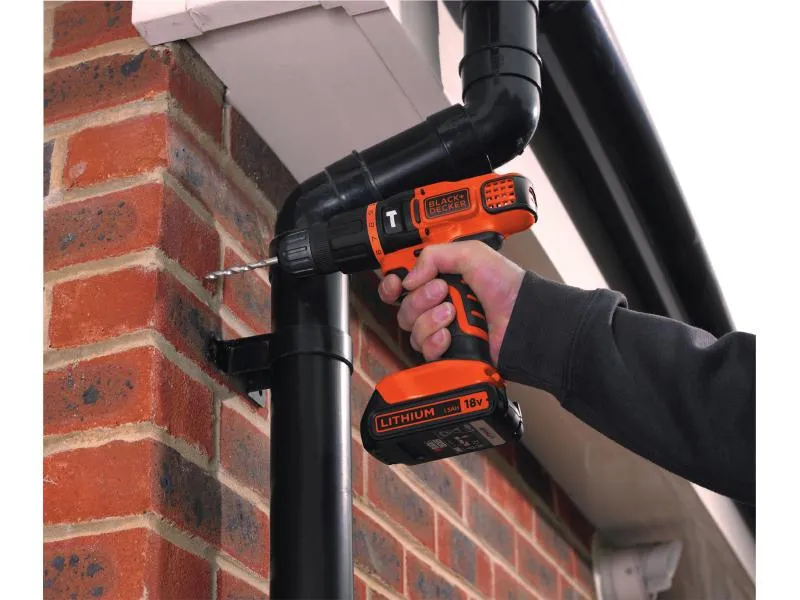 BLACK+DECKER Akku-Schlagbohrschrauber BDCH188N Kit 18V BLACK+DECKER Akku-Schlagbohrschrauber BDCH188N Kit 18V