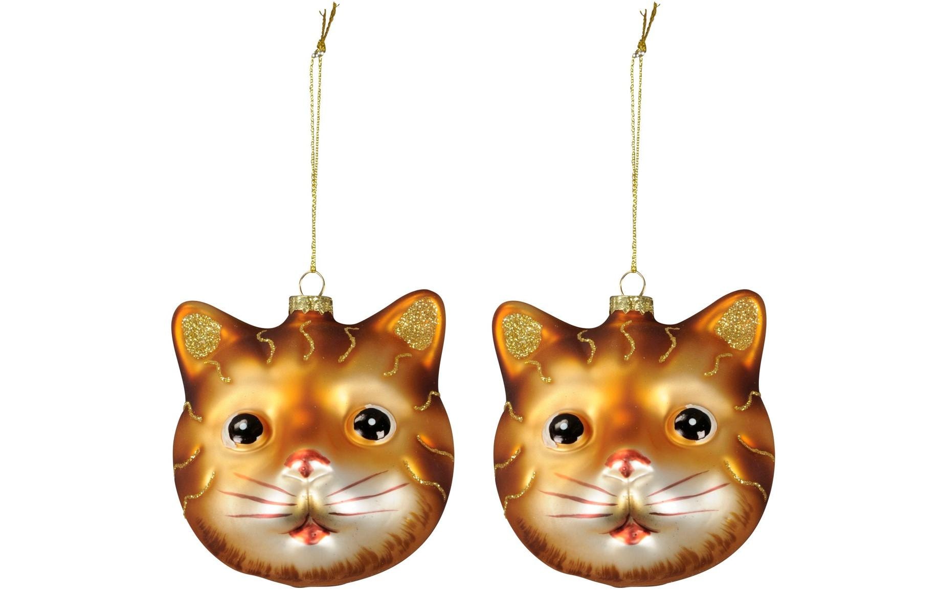 COCON Weihnachtsschmuck Katze, 2 Stück