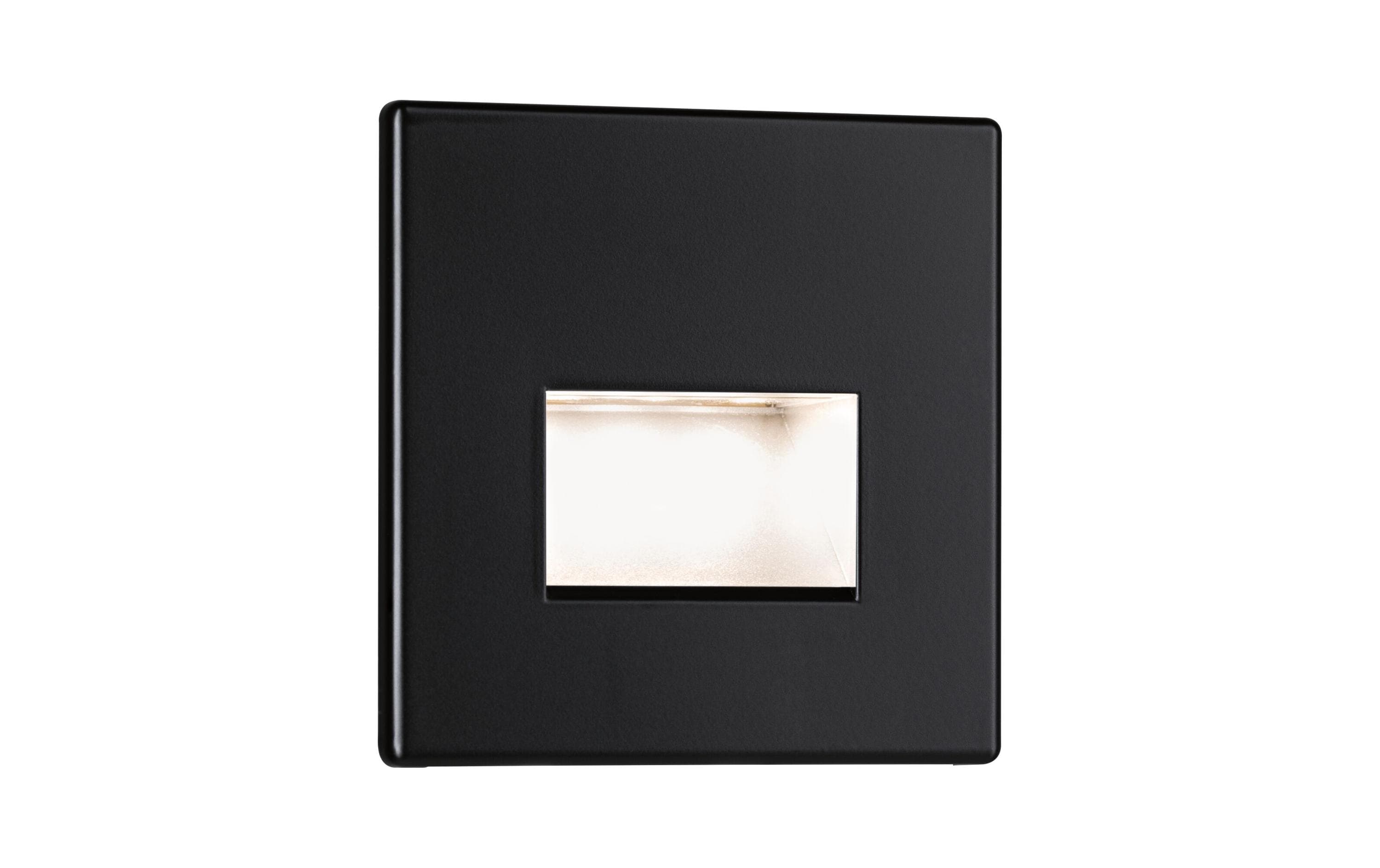 Paulmann Wandeinbauleuchte LED Edge Quadro, 1.2W, 2700K, Schwarz Paulmann Wandeinbauleuchte LED Edge Quadro, 1.2W, 2700K, Schwarz