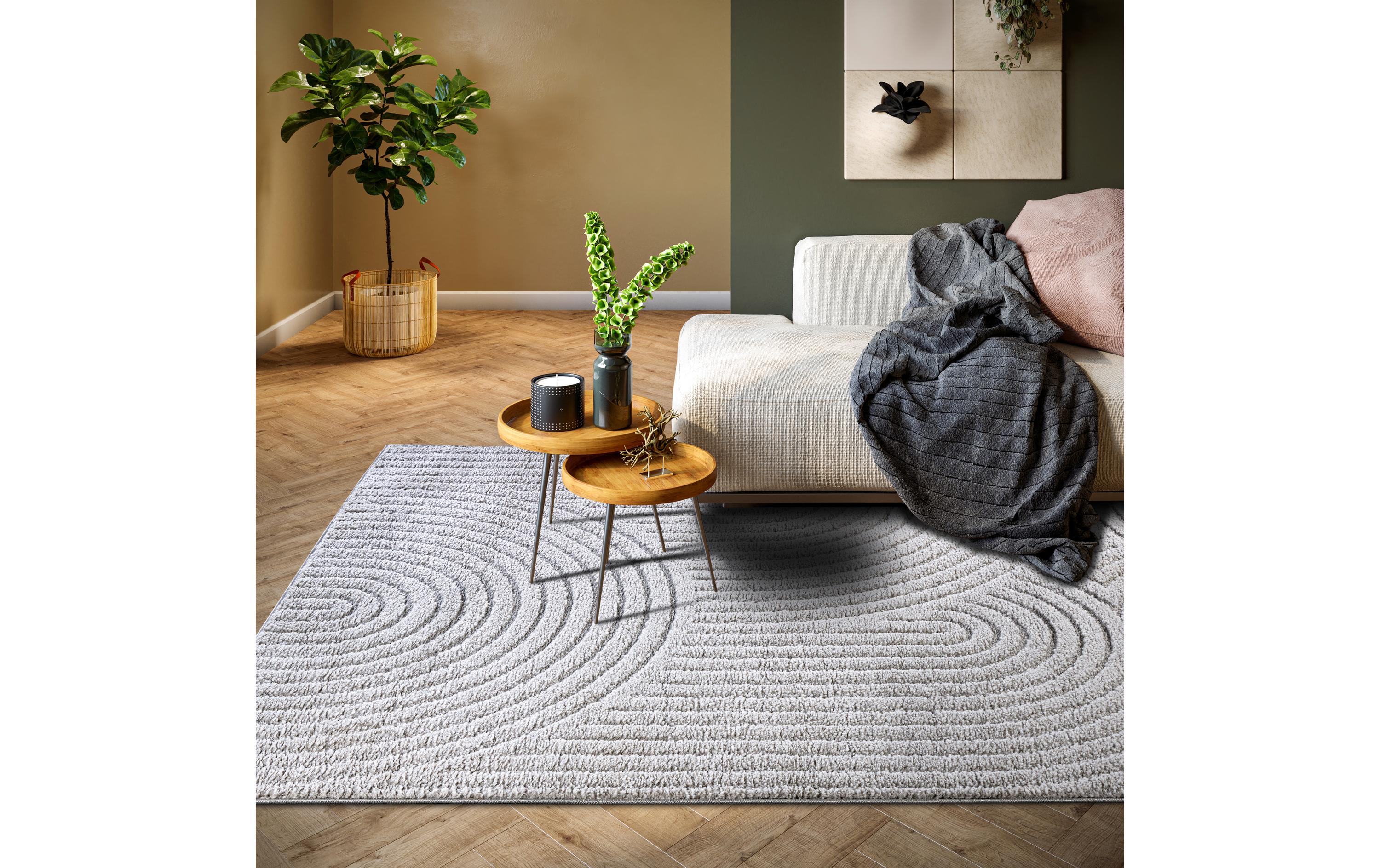 Elle Decoration Teppich Panglao 120 cm x 170 cm, Light Grey