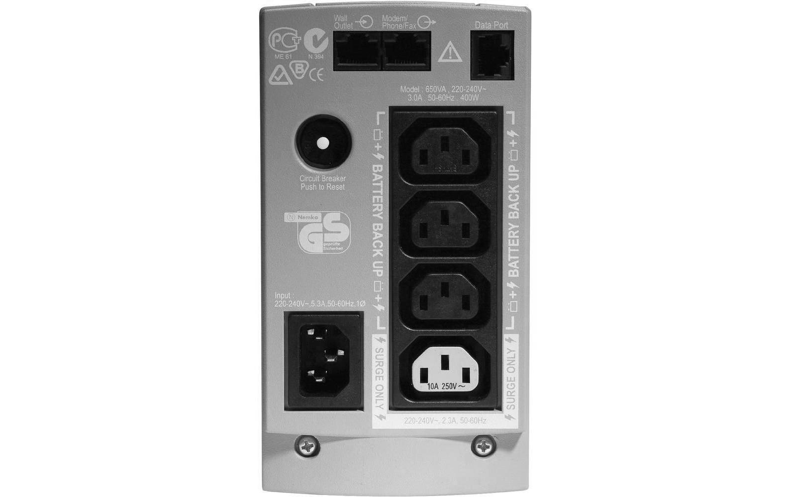 APC USV BK500EI 500 VA / 300 W