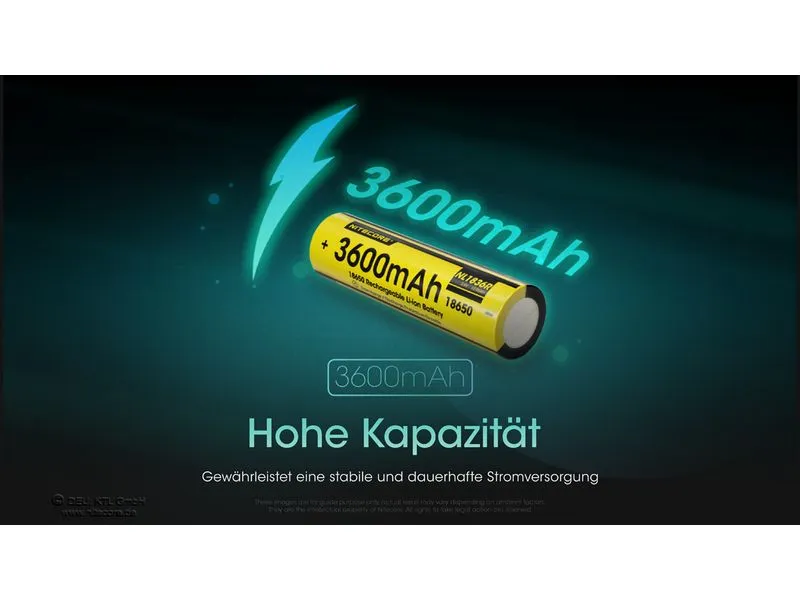 Nitecore Akku NL1836R 18650 UCB-C, 3600 mAh Nitecore Akku NL1836R 18650 UCB-C, 3600 mAh