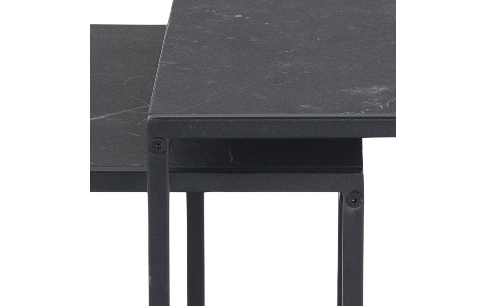 AC Design Couchtisch Infinity 2 Stück, Schwarz