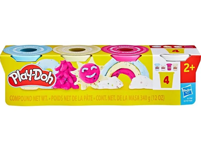 Play-Doh Knetmasse 4er Pack Konfetti Play-Doh Knetmasse 4er Pack Konfetti
