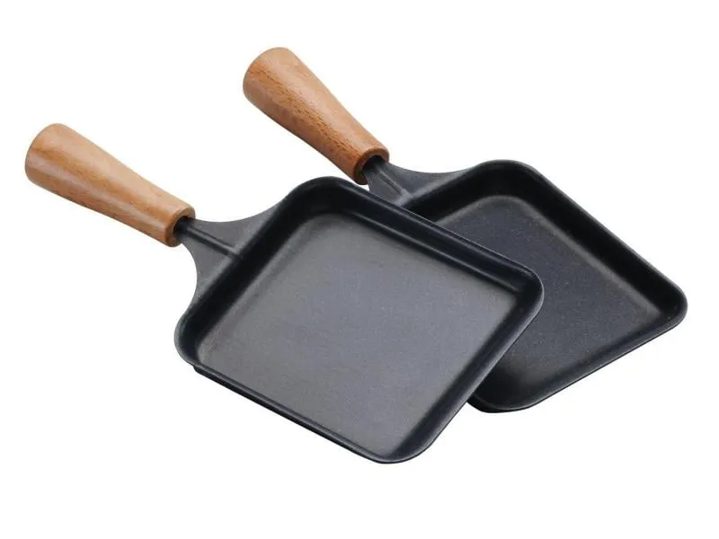 TTM Raclette-Pfännchen mit Holzgriff, 2 Stück TTM Raclette-Pfännchen mit Holzgriff, 2 Stück