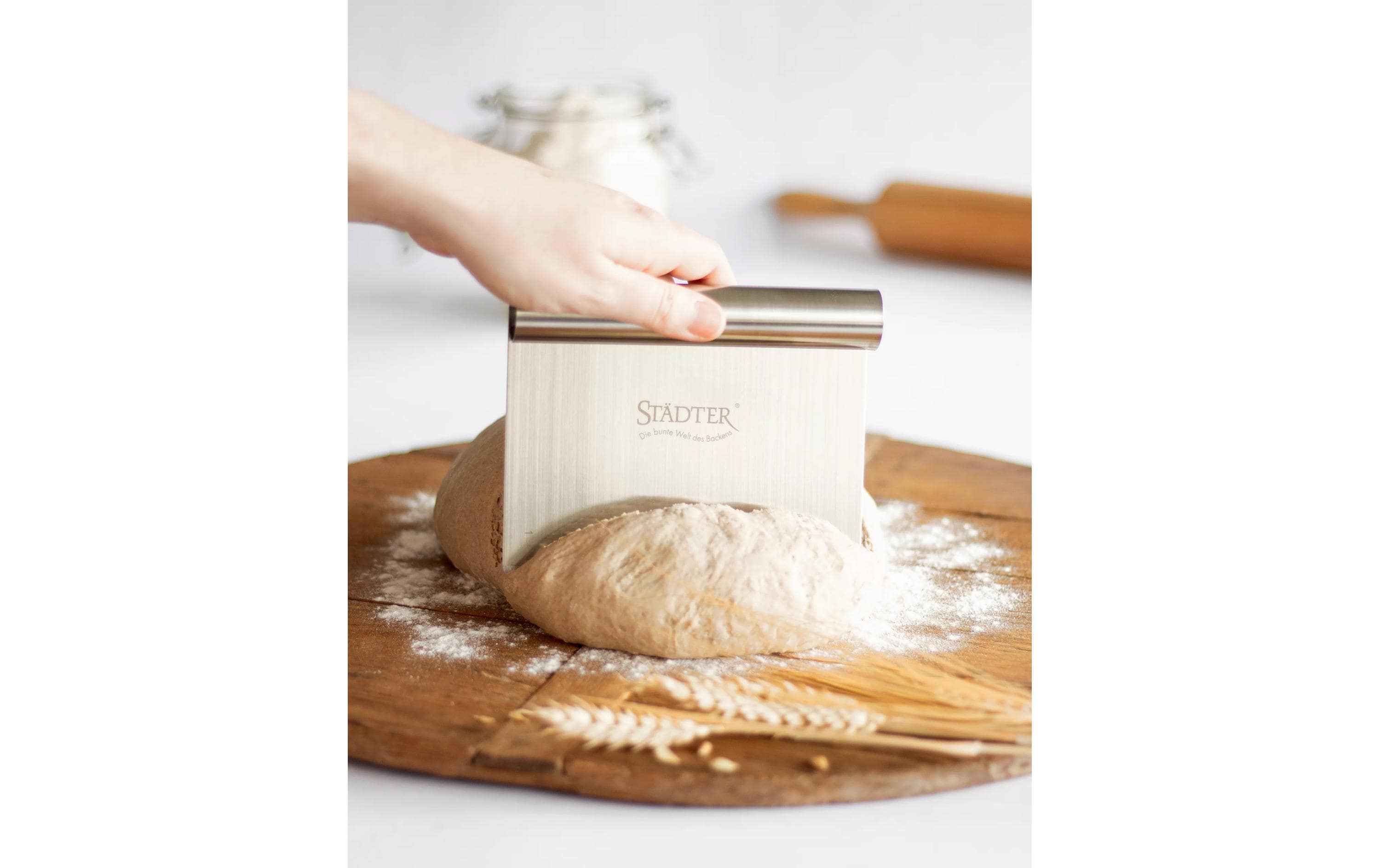 Städter Teigkarte Profi Silber, 15 x 12 cm