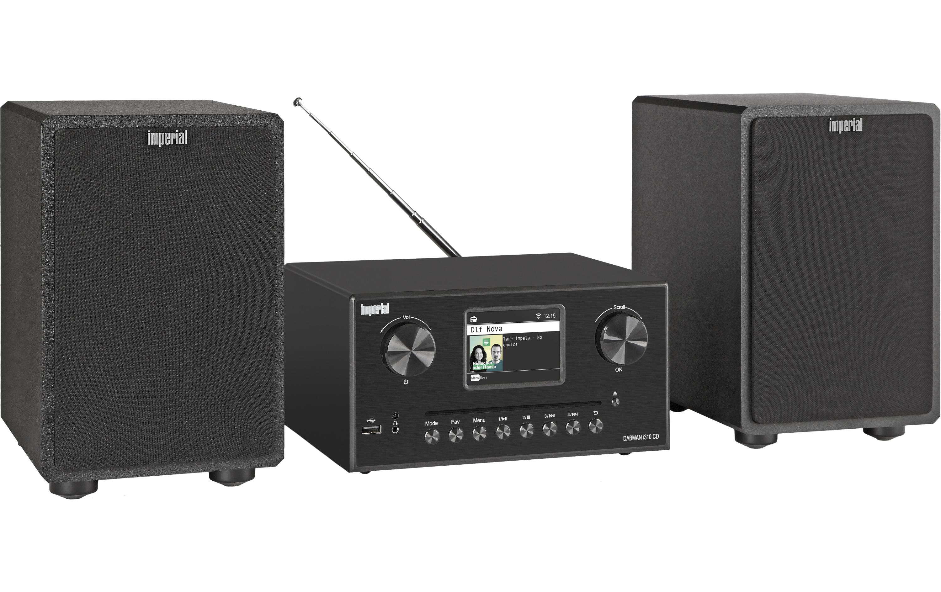 Imperial Micro-HiFi Anlage Dabman i310 CD Schwarz