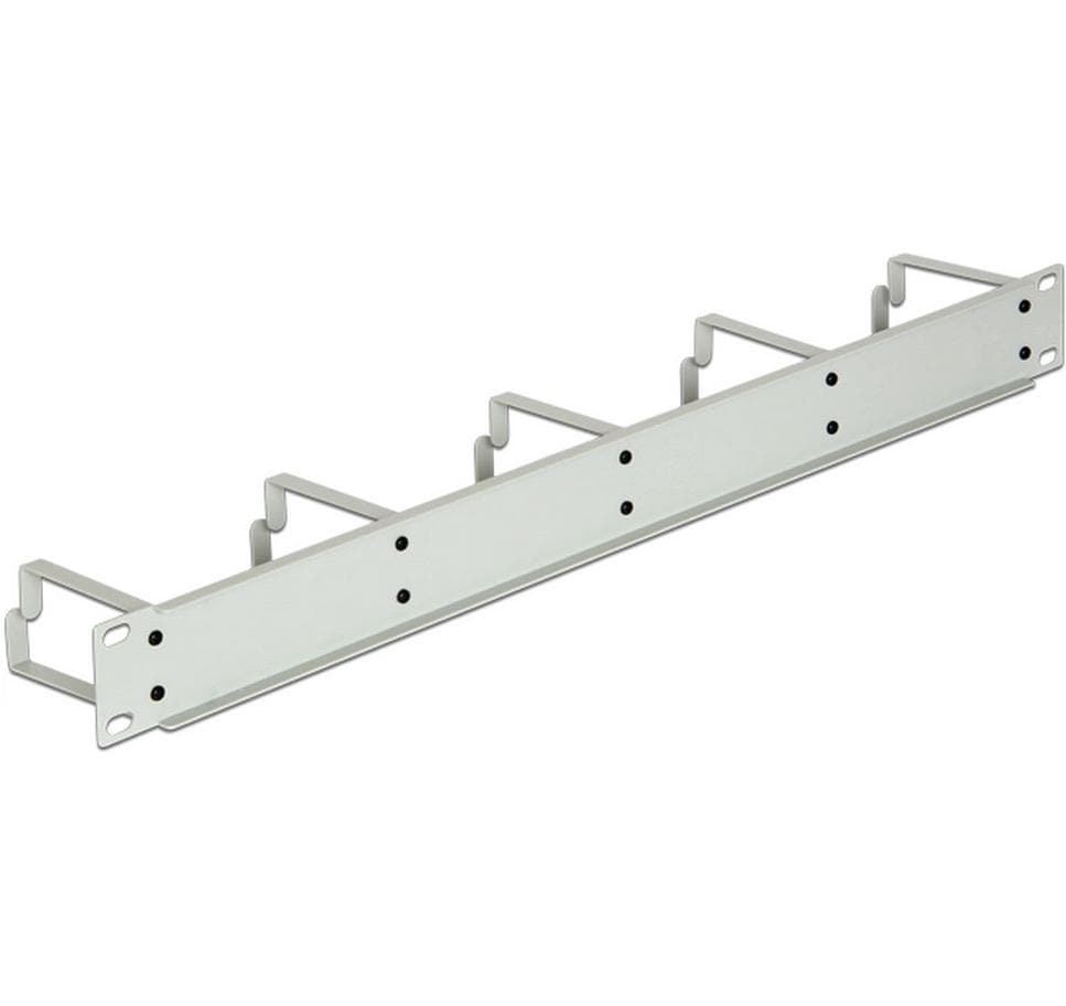 Delock Kabelführungspanel mit 5 Bügeln , Grau Delock Kabelführungspanel mit 5 Bügeln , Grau