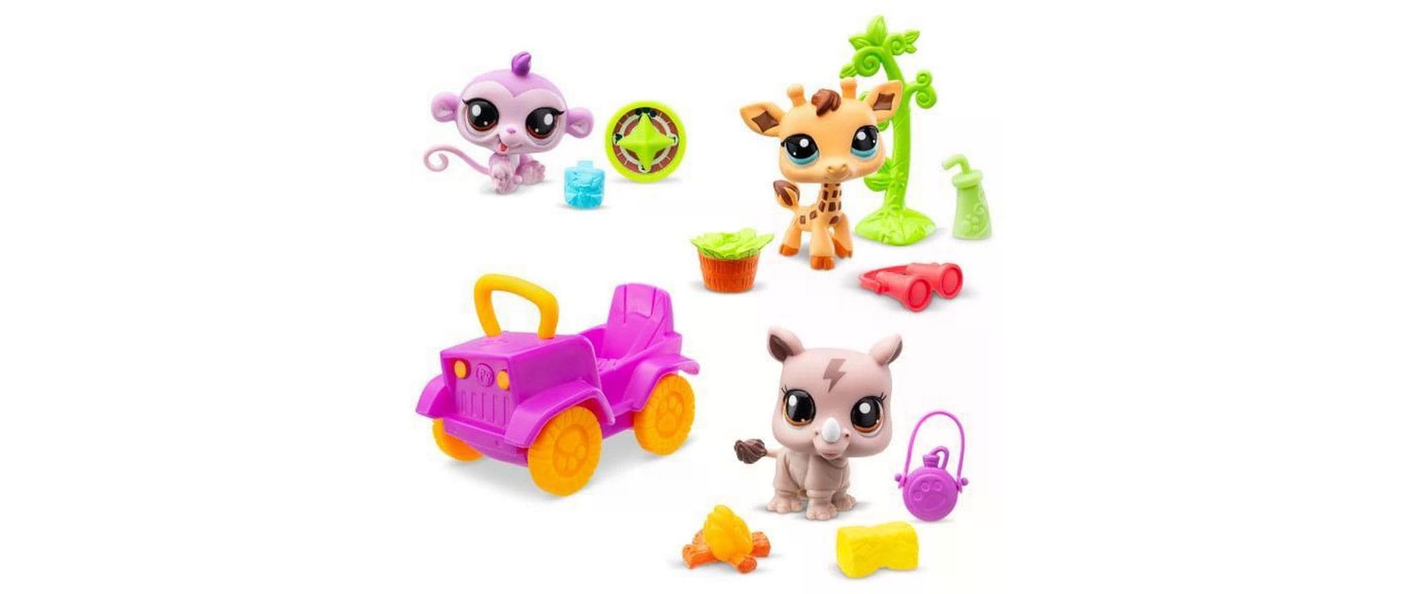 BANDAI Spielfigurenset Littlest Pet Shop – Safari Set