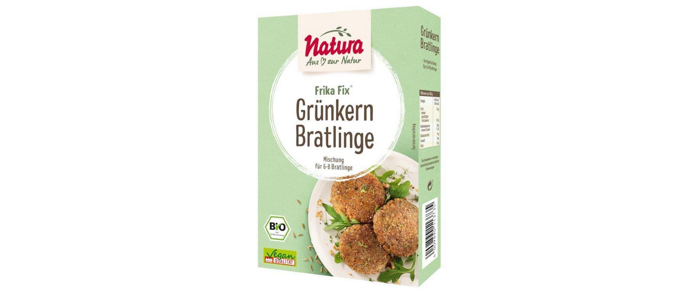 Natura-Werk Grünkern Bratlinge Frika-Fix Bio 150 g