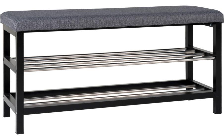 House Nordic Sitzbank Padova 100 x 50 cm, Grau/Schwarz