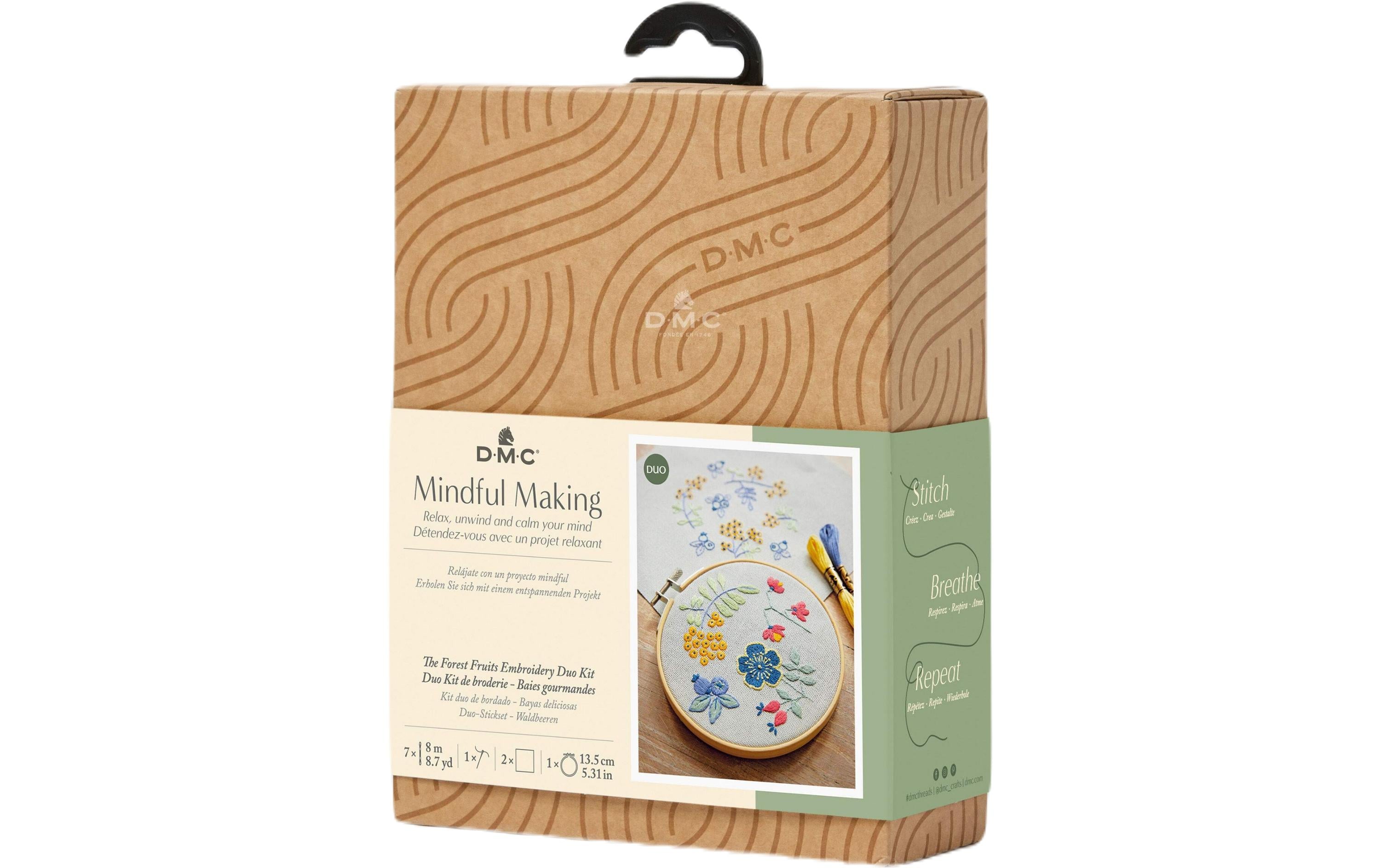 DMC Stickset Mindful Making Duo Waldbeeren, Ø 15.7 cm DMC Stickset Mindful Making Duo Waldbeeren, Ø 15.7 cm