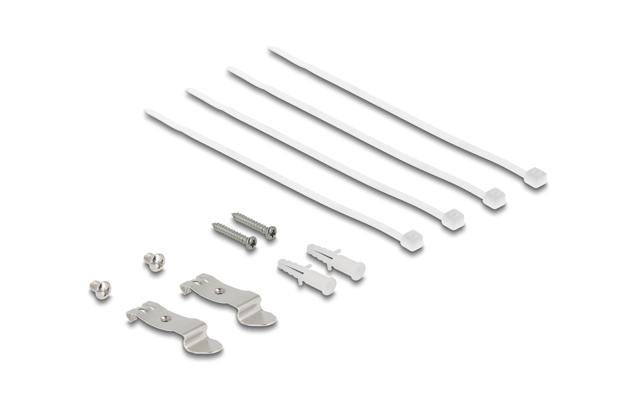 Delock Patchpanel 4-Port Desktop/DIN-Rail/Wand