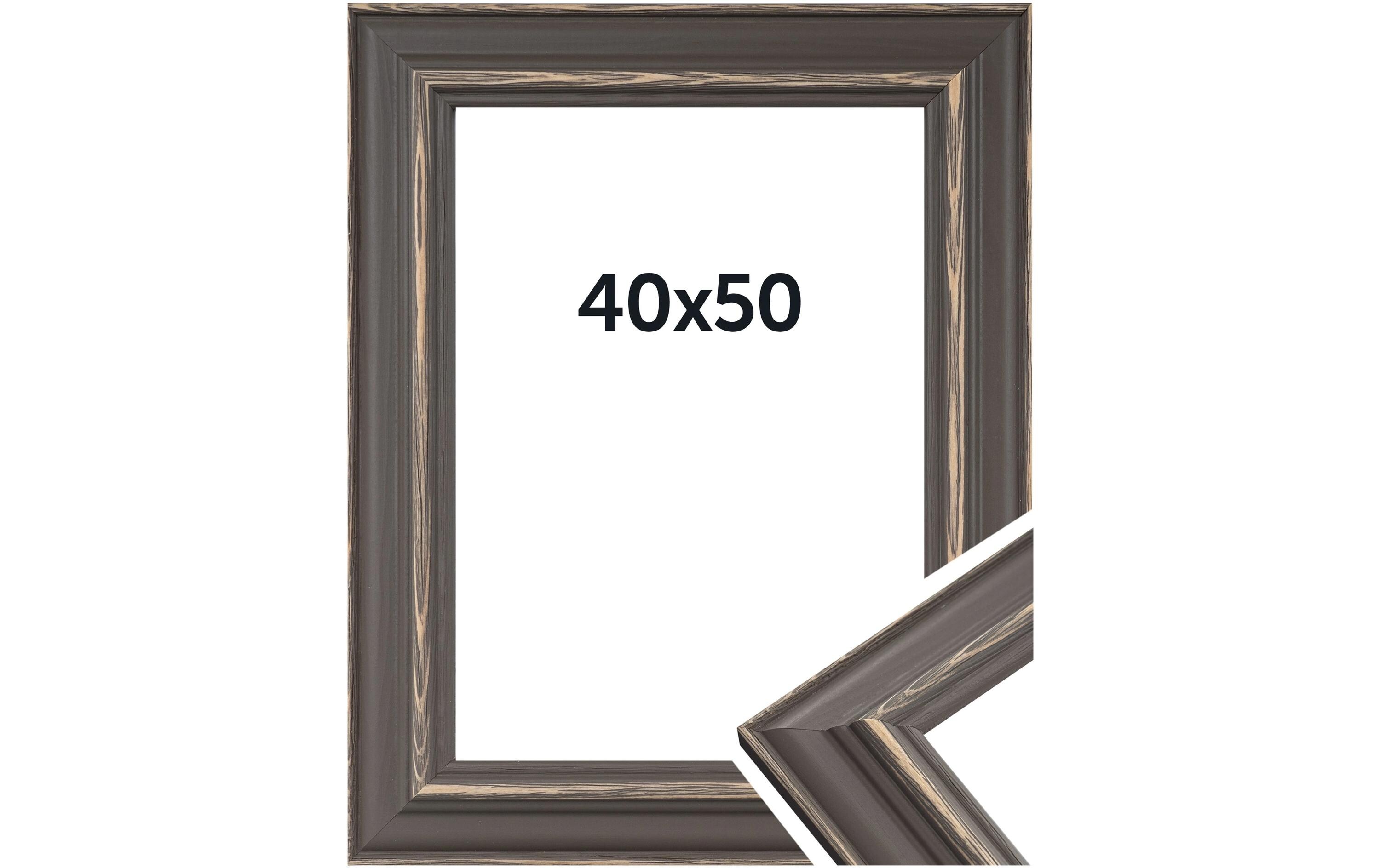 Dörr Bilderrahmen Boho, Grau, 40 x 50 cm