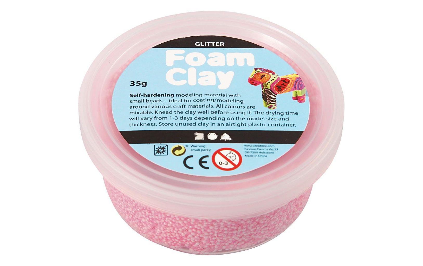 Creativ Company Modelliermasse Foam Clay 35 g Glitzer Rosa Creativ Company Modelliermasse Foam Clay 35 g Glitzer Rosa