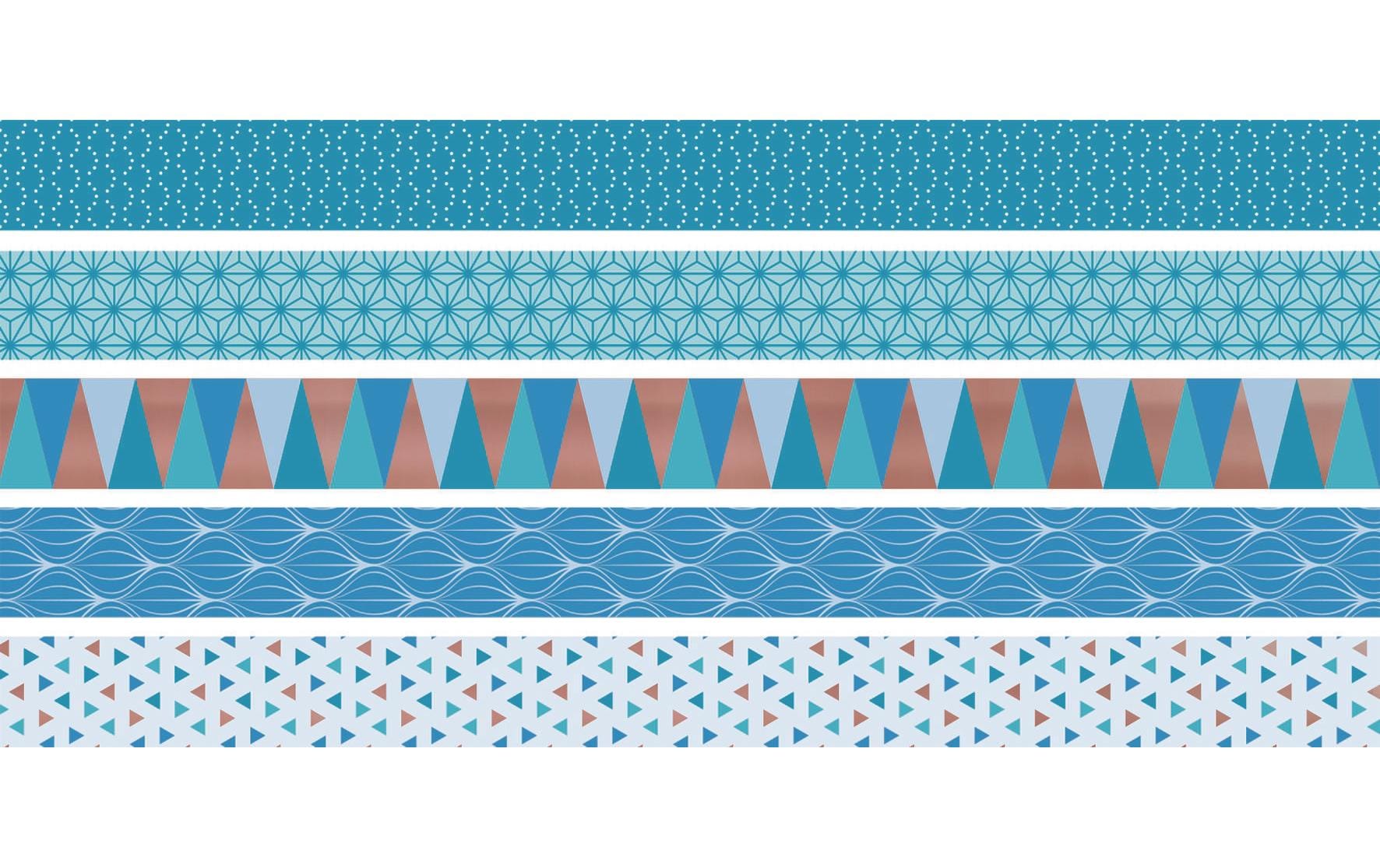 Heyda Washi Tape Triangle Azur Blau Heyda Washi Tape Triangle Azur Blau