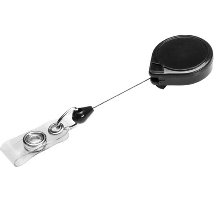 KEY-BAK Ausweishalter KB Mini-Badge 90 cm, mit Clip, Schwarz