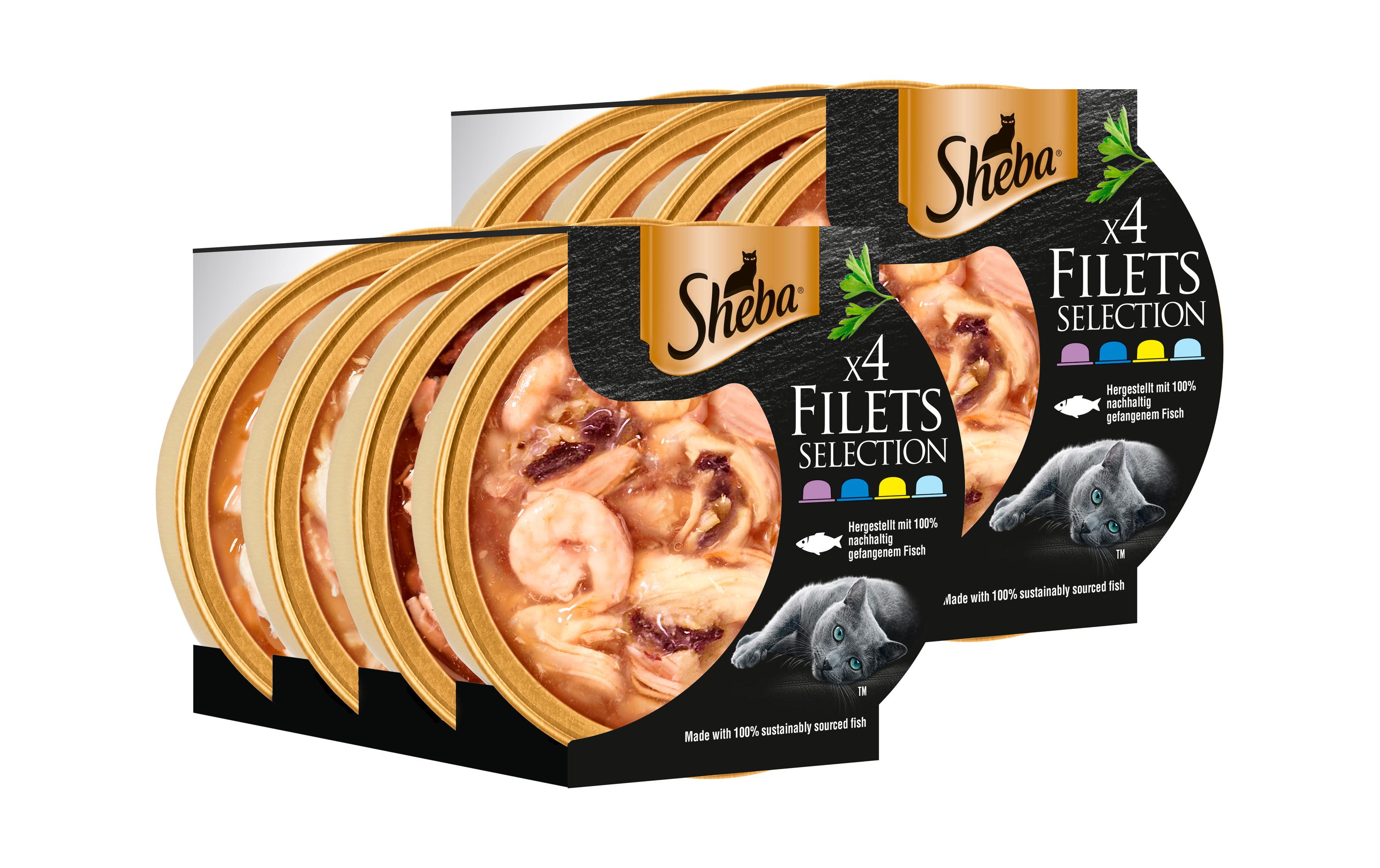 Sheba Katzen-Snack Filets Selection, 32 x 60 g