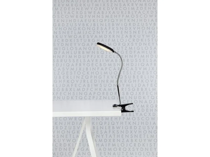 Markslöjd Schreibtischleuchte Flex Clip, 3000K, 5W, Schwarz/Chrom Markslöjd Schreibtischleuchte Flex Clip, 3000K, 5W, Schwarz/Chrom
