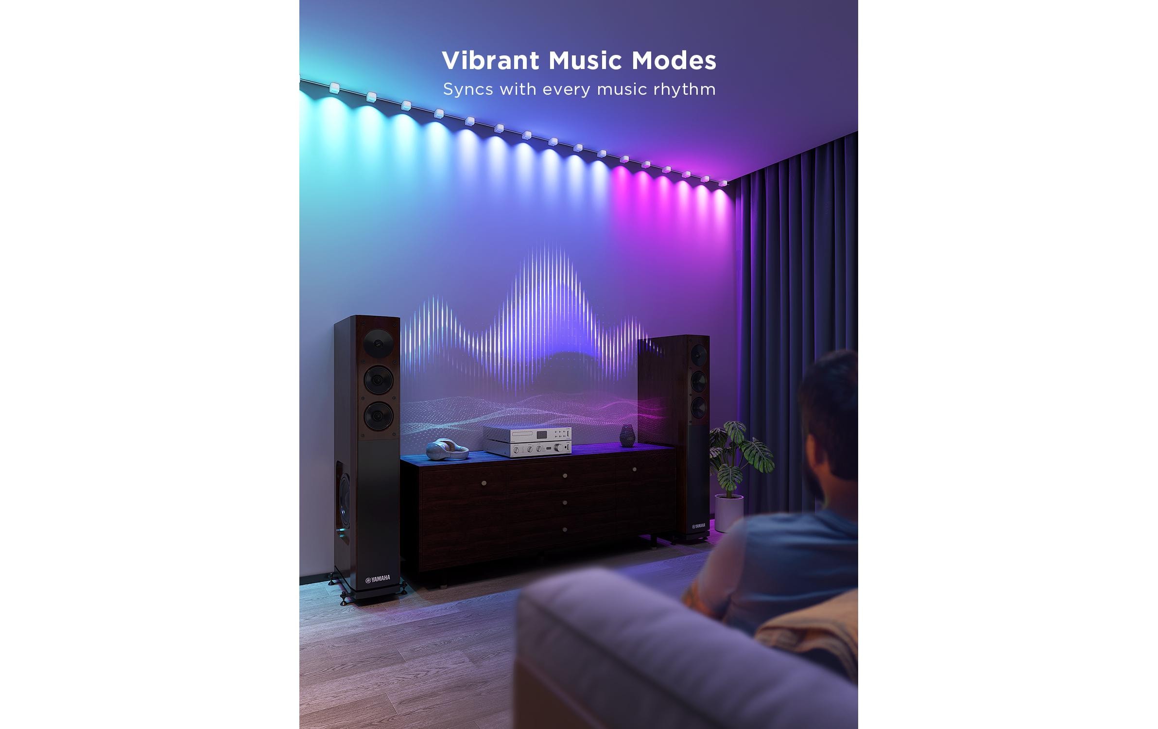 Govee LED String-Downlights, RGBIC, 5 m