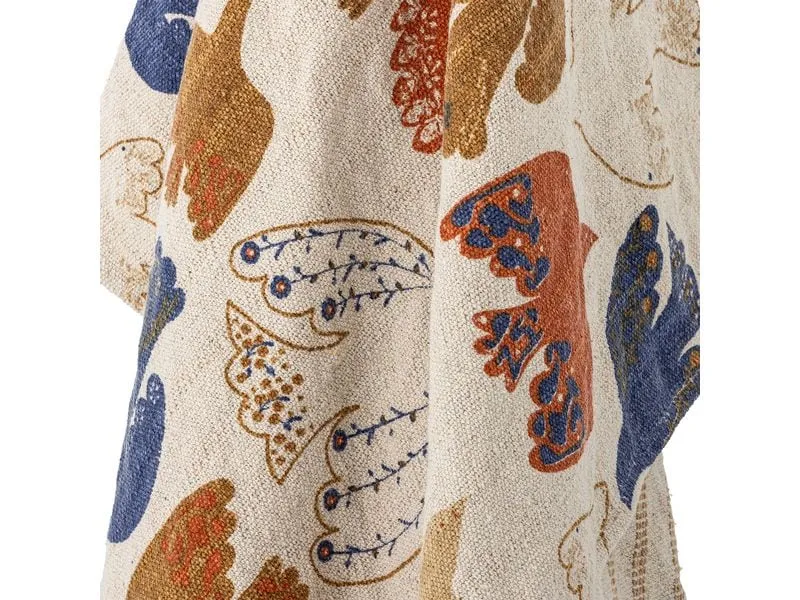 Bloomingville Decke Anniversary 160 x 130 cm, Mehrfarbig