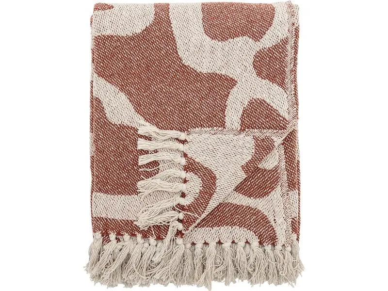 Bloomingville Decke Salobre 160 x 130 cm, Braun/Weiss Bloomingville Decke Salobre 160 x 130 cm, Braun/Weiss