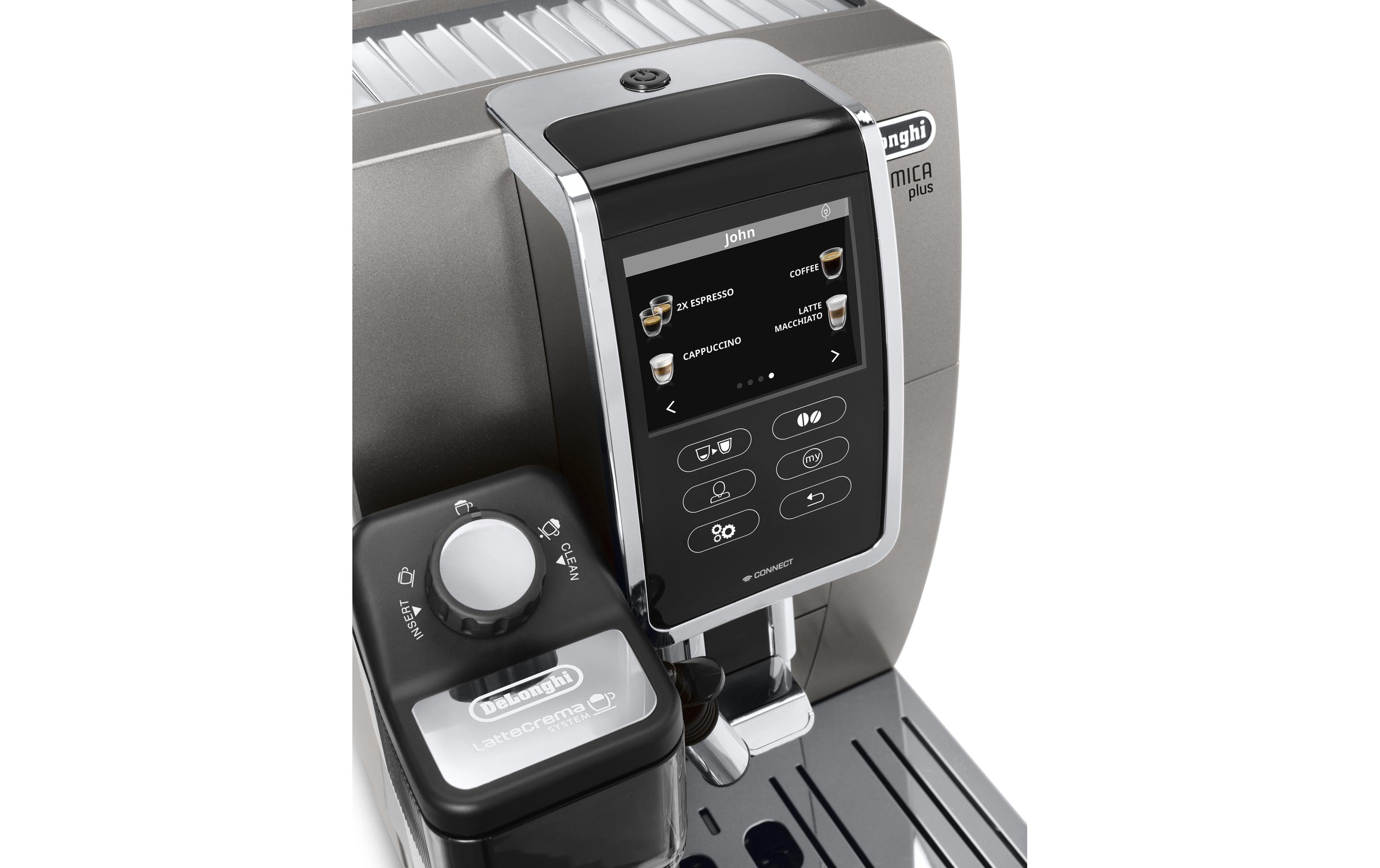 De'Longhi Kaffeevollautomat Dinamica Plus ECAM 370.95.T Titanium
