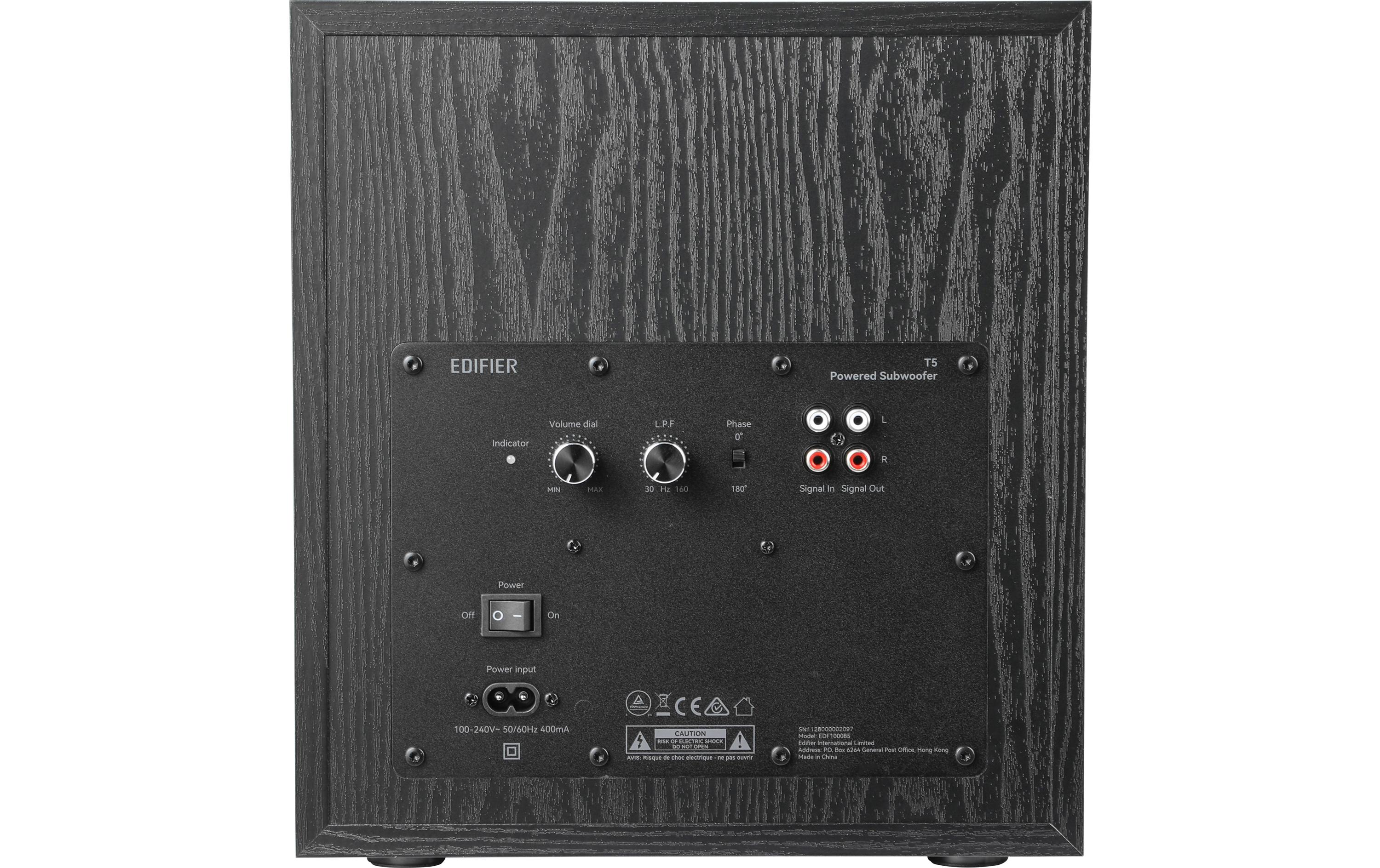 Edifier Subwoofer T5 Schwarz