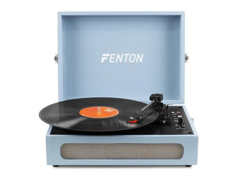 Fenton Plattenspieler mit Bluetooth RP118E Blau