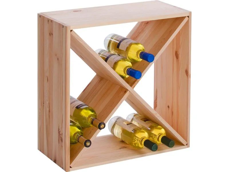 Zeller Present Weinregal 52 x 25 x 52 cm, Nadelholz Zeller Present Weinregal 52 x 25 x 52 cm, Nadelholz