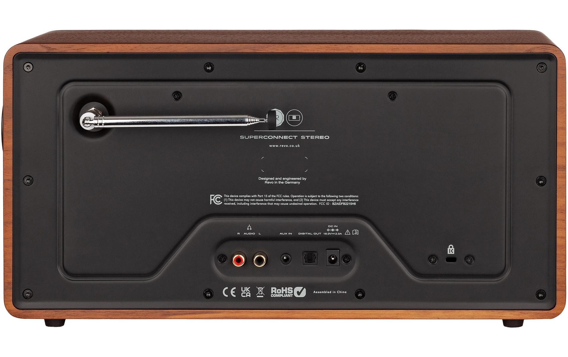 Revo DAB+ Radio Superconnect Stereo Schwarz