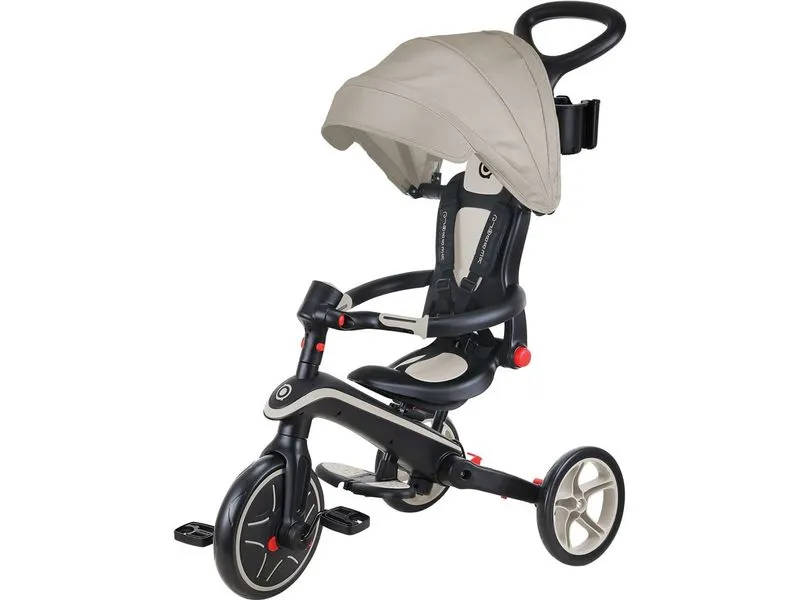GLOBBER Trike Explorer Foldable 4 in 1, Taupe GLOBBER Trike Explorer Foldable 4 in 1, Taupe