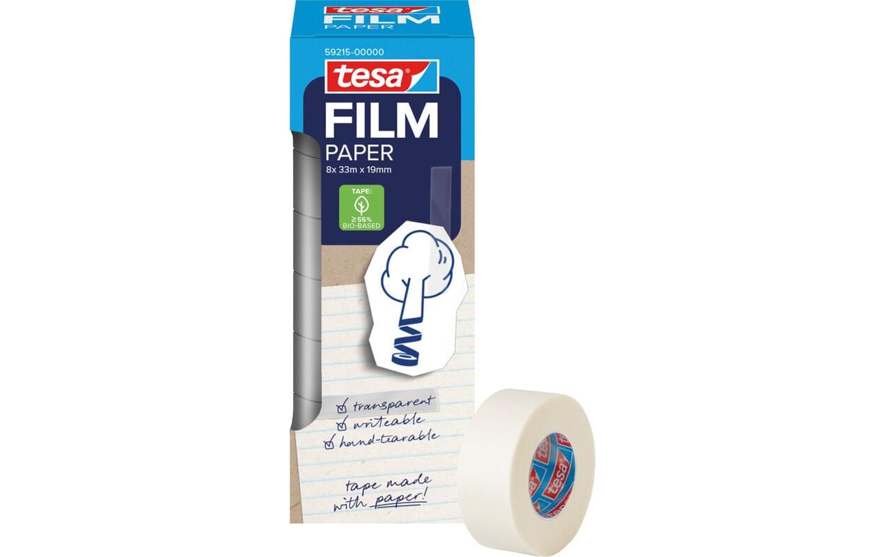 tesa tesafilm Paper 8x 33m : 19 mm